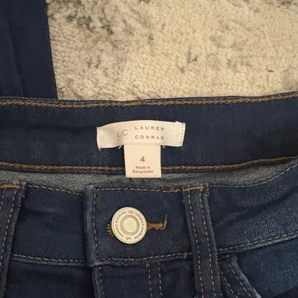 LC Lauren Conrad Dark Blue Boot Cut Jeans - Picture 2 of 2